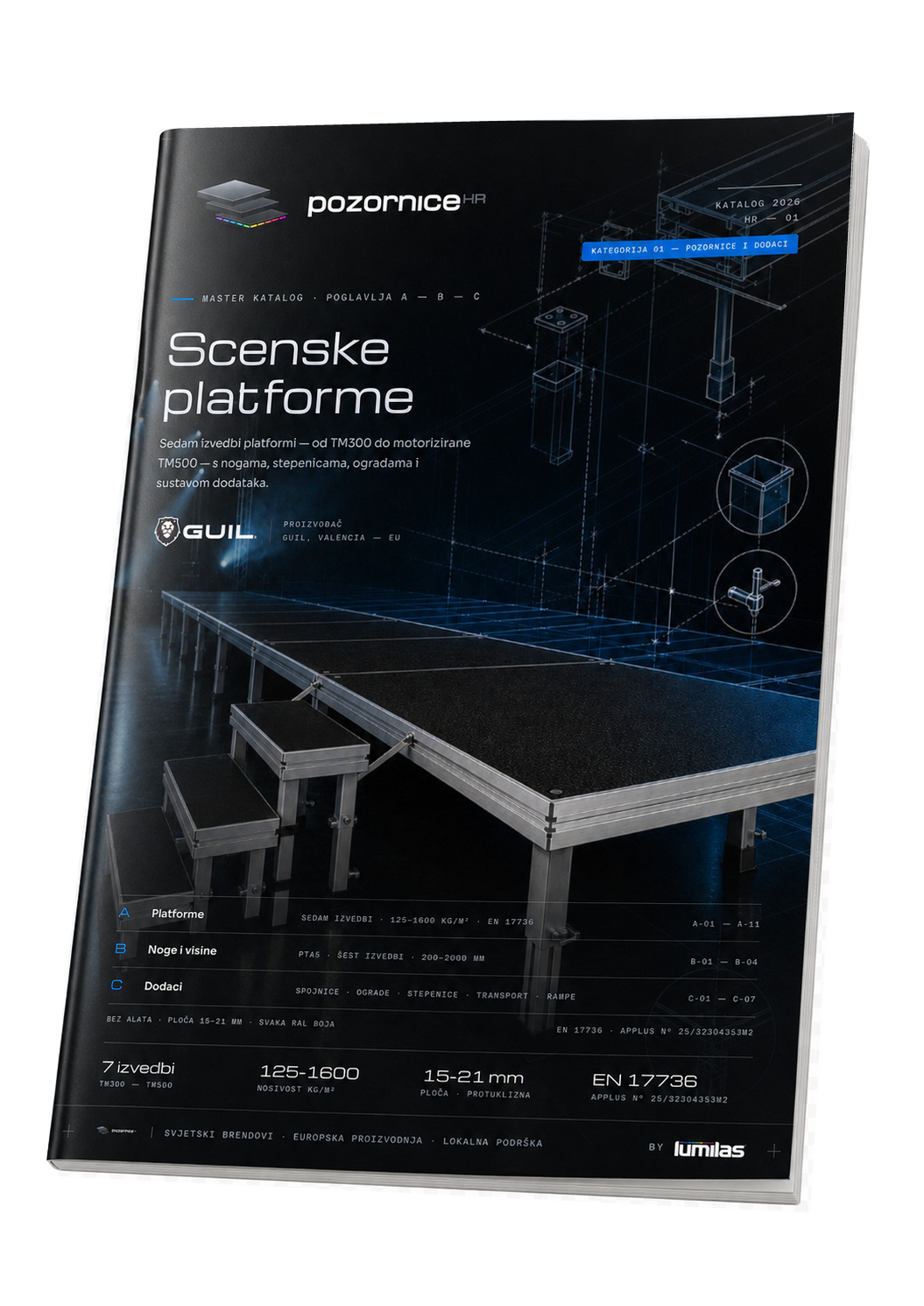 Stage decks and accessories physical catalogue