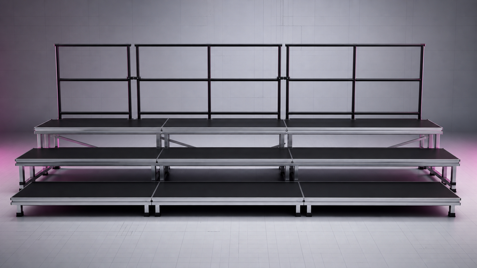 Straight GUIL choir riser layout