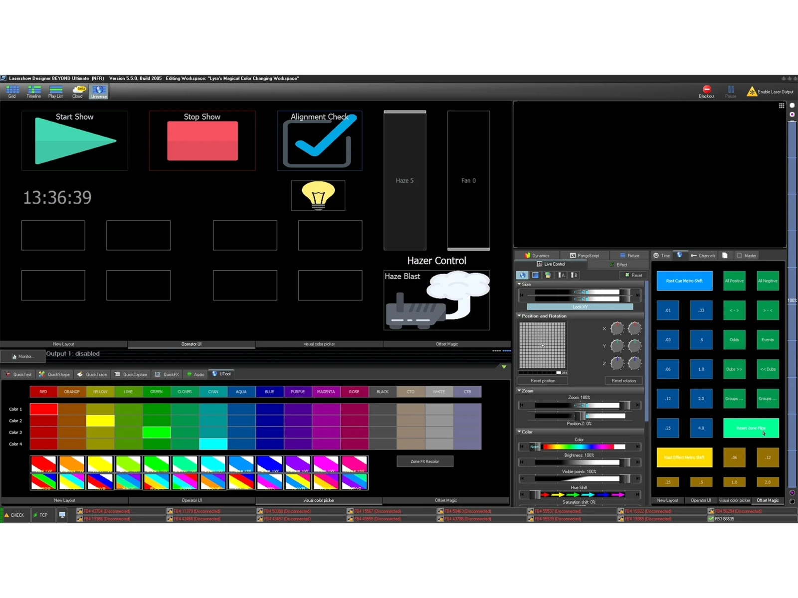BEYOND software interface